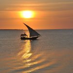 Zanzibar solnedgang