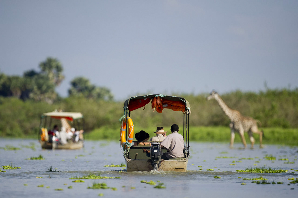 Safari game drive vehicle in Tanzania