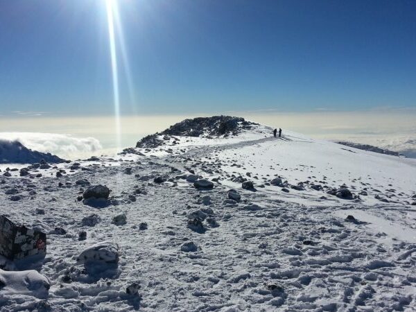Mount Kilimanjaro during dry season